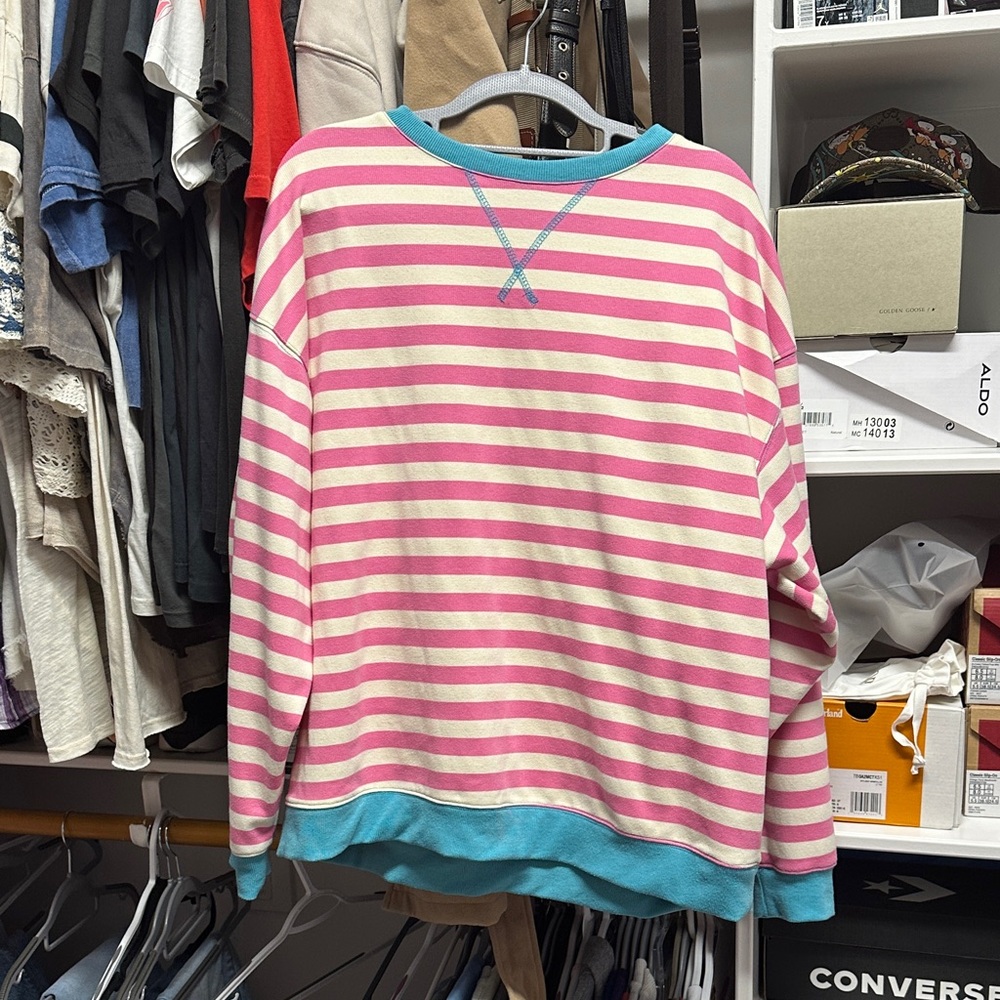 NWOT Vici Striped Sweatshirt